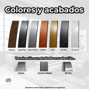 LEArtEspejos-Colores-Y-Acabados-00002 Probador de Calzado con espejo - Tres diseños