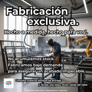 Espejo Vertical Marco Hierro Repartido - Ancho x Alto desde 60 x 150 cm. hasta 120 x 180 cm. - Linea intermedia - Fabricacion a Medida <p style="color: #737373; font-size: 13px; font-family: sans-serif; margin-bottom: 5px;">Nuevo  |  +6 vendidos</p>