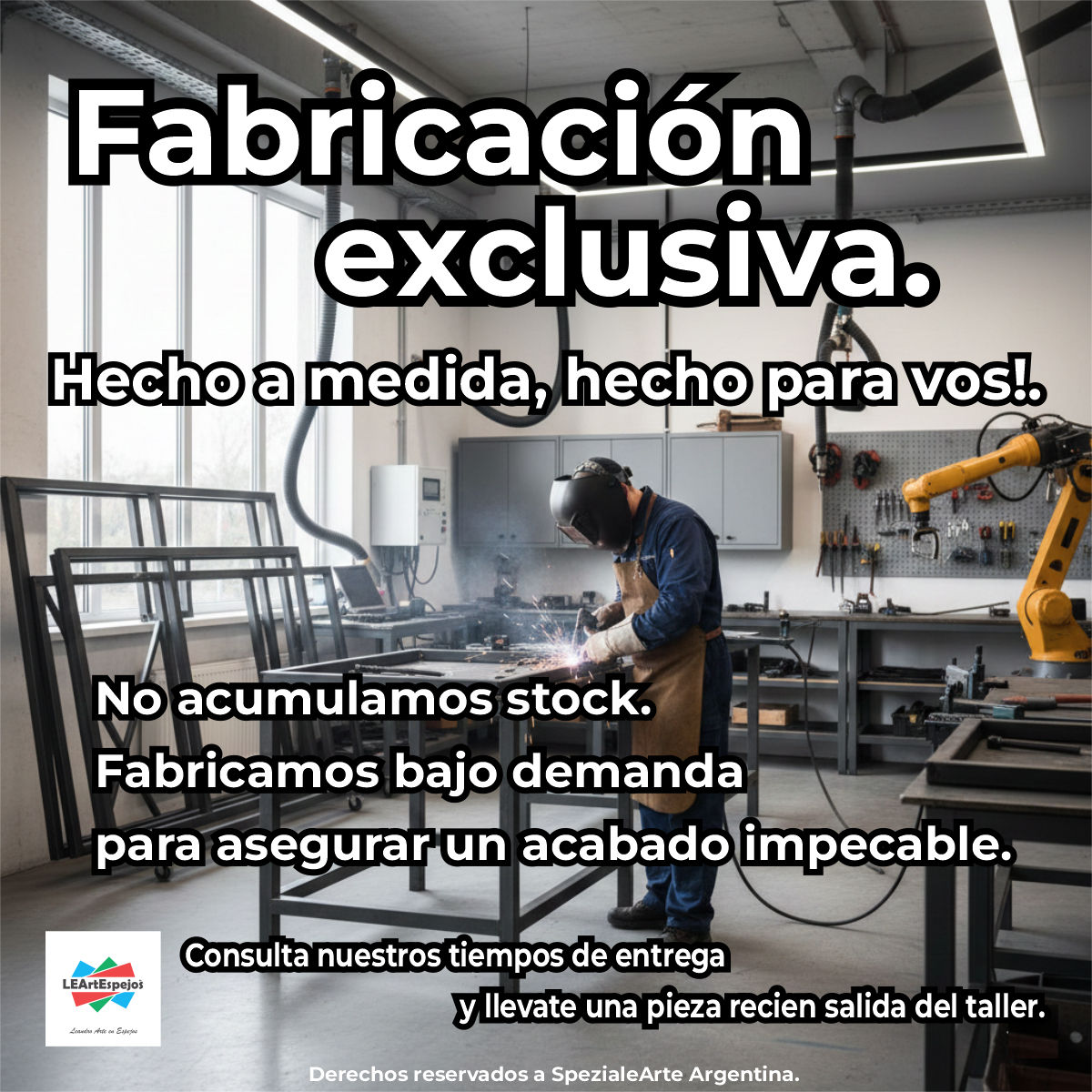 Espejo Vertical Marco Hierro Repartido - Ancho x Alto desde 60 x 150 cm. hasta 120 x 180 cm. - Linea intermedia - Fabricacion a Medida <p style="color: #737373; font-size: 13px; font-family: sans-serif; margin-bottom: 5px;">Nuevo  |  +6 vendidos</p>