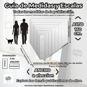 Espejo Cuerpo Entero - Ancho a Elección x 160 cm de Alto - PEGAR con Silicona