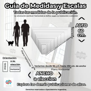 Espejo para Baño - Ancho a Elección x 60 cm de Alto - PEGAR con Silicona