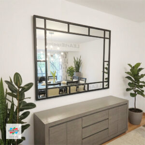 Espejo Hierro Repartido LEArtEspejos 0004 Espejo Horizontal Marco Hierro Repartido - Ancho x Alto desde 140 x 60 cm. hasta 180 x 120 cm. - Linea intermedia - Fabricacion a Medida <p style="color: #737373; font-size: 13px; font-family: sans-serif; margin-bottom: 5px;">Nuevo | +5 vendidos</p>