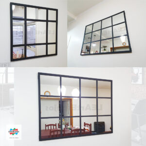 Espejo Hierro Repartido LEArtEspejos 0005 Espejo Horizontal Marco Hierro Repartido - Ancho x Alto desde 140 x 60 cm. hasta 180 x 120 cm. - Linea intermedia - Fabricacion a Medida <p style="color: #737373; font-size: 13px; font-family: sans-serif; margin-bottom: 5px;">Nuevo | +5 vendidos</p>