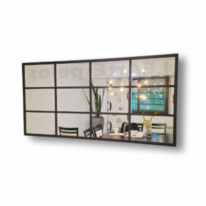 Espejo Hierro Repartido LEArtEspejos 0012 Espejo Horizontal Marco Hierro Repartido - Ancho x Alto desde 140 x 60 cm. hasta 180 x 120 cm. - Linea intermedia - Fabricacion a Medida <p style="color: #737373; font-size: 13px; font-family: sans-serif; margin-bottom: 5px;">Nuevo | +5 vendidos</p>