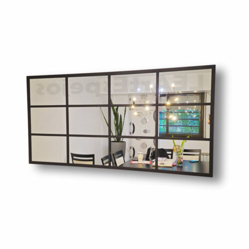Espejo Horizontal Marco Hierro Repartido - Ancho x Alto desde 140 x 60 cm. hasta 180 x 120 cm. - Linea intermedia - Fabricacion a Medida <p style="color: #737373; font-size: 13px; font-family: sans-serif; margin-bottom: 5px;">Nuevo  |  +5 vendidos</p>