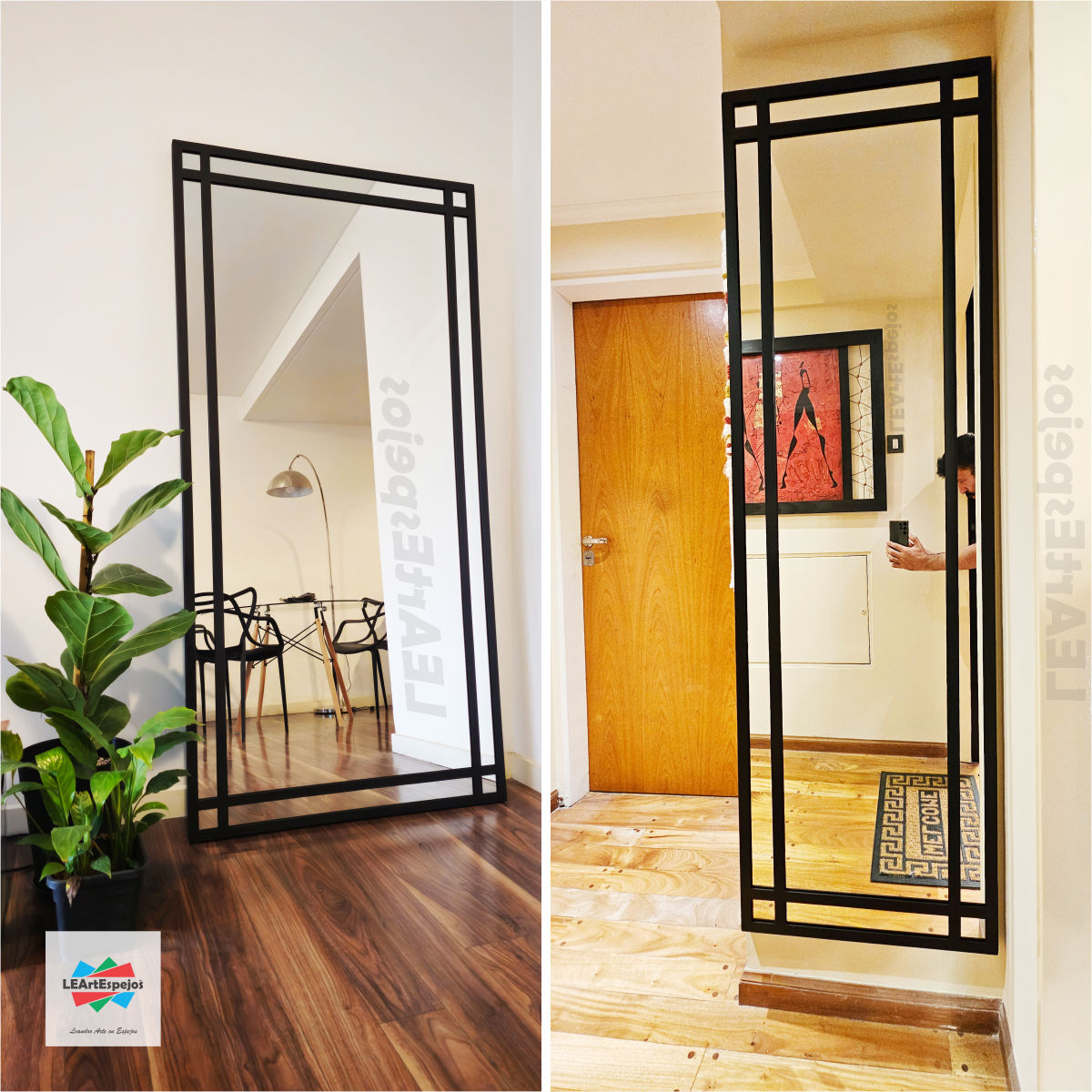 Espejo Vertical Marco Hierro Repartido - Ancho x Alto desde 60 x 150 cm. hasta 120 x 180 cm. - Linea intermedia - Fabricacion a Medida <p style="color: #737373; font-size: 13px; font-family: sans-serif; margin-bottom: 5px;">Nuevo  |  +6 vendidos</p>