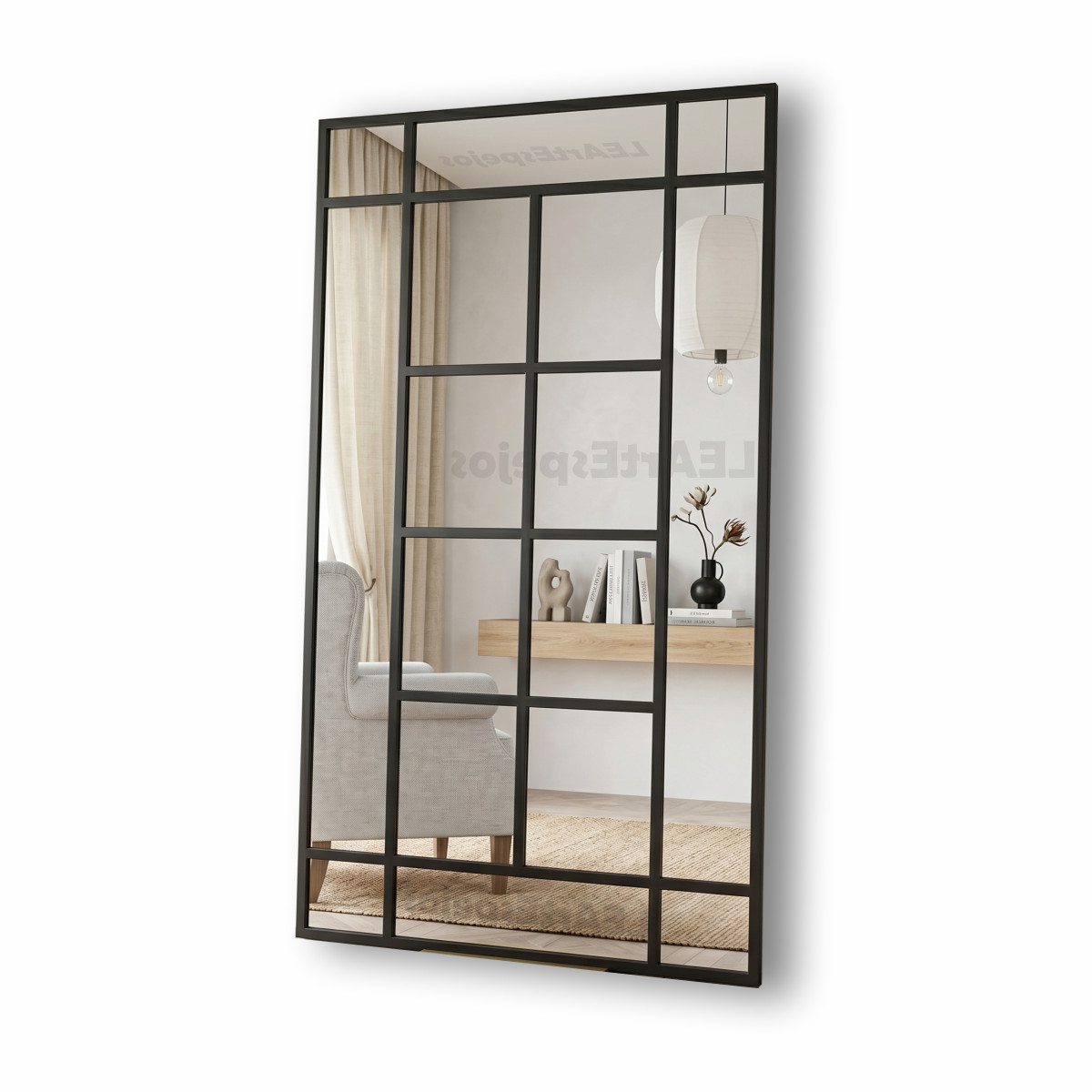Espejo Vertical Marco Hierro Repartido - Ancho x Alto desde 60 x 150 cm. hasta 120 x 180 cm. - Linea intermedia - Fabricacion a Medida <p style="color: #737373; font-size: 13px; font-family: sans-serif; margin-bottom: 5px;">Nuevo  |  +6 vendidos</p>