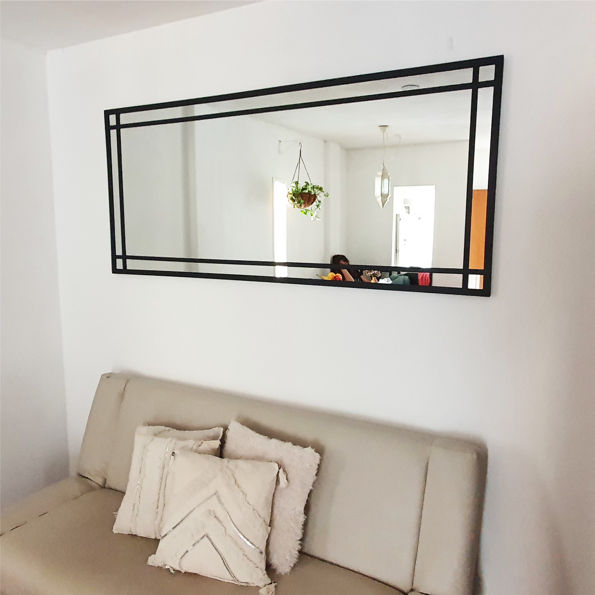 Espejo Hierro Repartido 180 x 60 cm. Colgar Horizontal – Hashtag