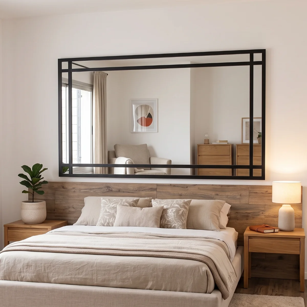 Espejo Hashtag 150 x 70 cm. Hierro Repartido Colgar Horizontal