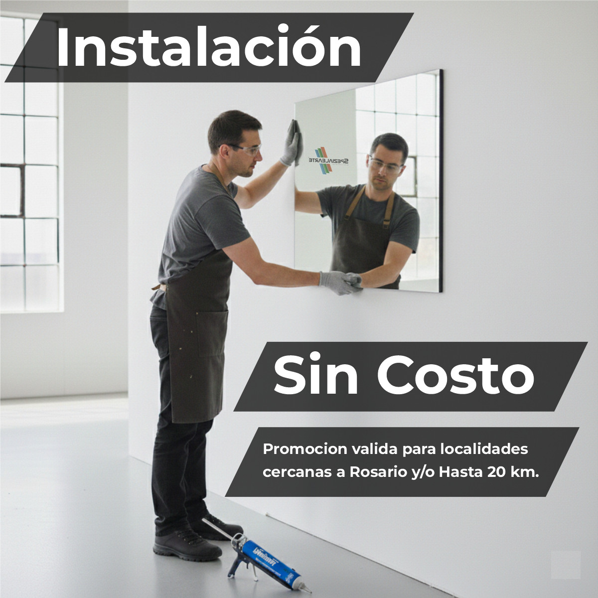 Espejo LED 120 x 60 cm. Bullet Colgar Horizontal Sin Marco.