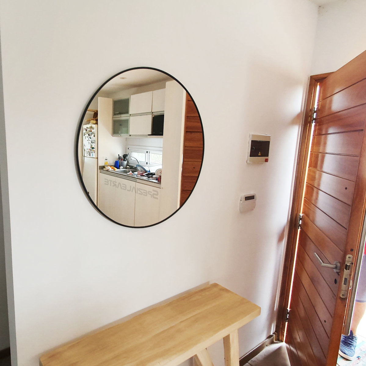 Espejo Redondo 60 cm. Marco PVC Colgar